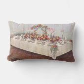 アンティークな結婚式の宴会テーブル ランバークッション (正面)