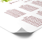 アンティークな角と野の花のウェディング ポスター (角)