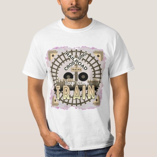 アンティークな鉄道の列車Tシャツ Tシャツ (正面)