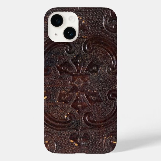 アンティークな革装丁の古書 Case-Mate iPhoneケース (裏面)