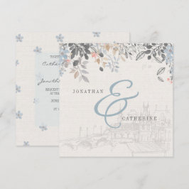 アンティークな魅力のウェディング招待状 招待状