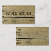 アンティークによって風化させる開拓された木 名刺 (正面/裏面)