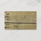 アンティークによって風化させる開拓された木 名刺 (裏面)