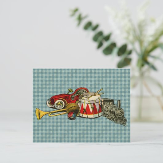 アンティークのおもちゃ ポストカード (スタンド正面)