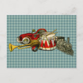 アンティークのおもちゃ ポストカード (正面)