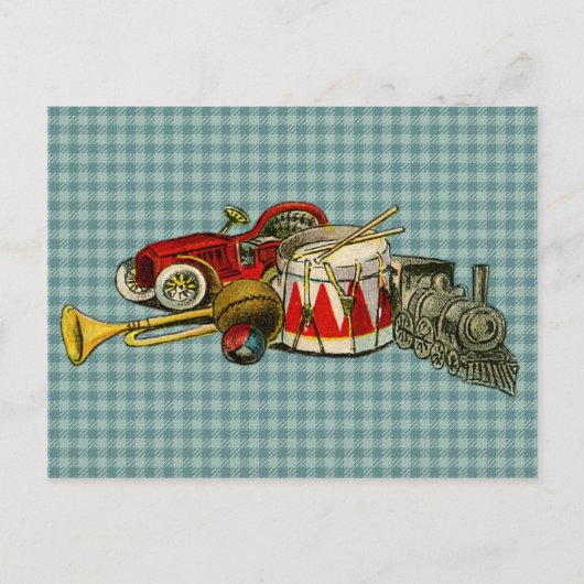 アンティークのおもちゃ ポストカード (正面)