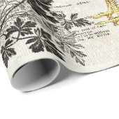 アンティークのばら園芸アズエフエメラ ラッピングペーパー (ロールコーナー)