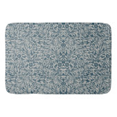 アンティークのアウト擦り切れたの葉青い背景 バスマット (正面)