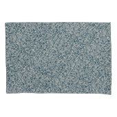 アンティークのアウト擦り切れたの葉青い背景 枕カバー (正面左)