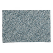 アンティークのアウト擦り切れたの葉青い背景 枕カバー (正面右)