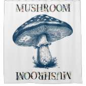 アンティークのスケッチ シャワーカーテン (正面)