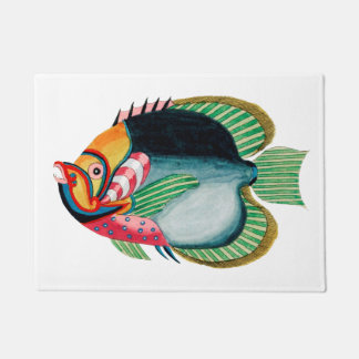 アンティークのドアマット ドアマット