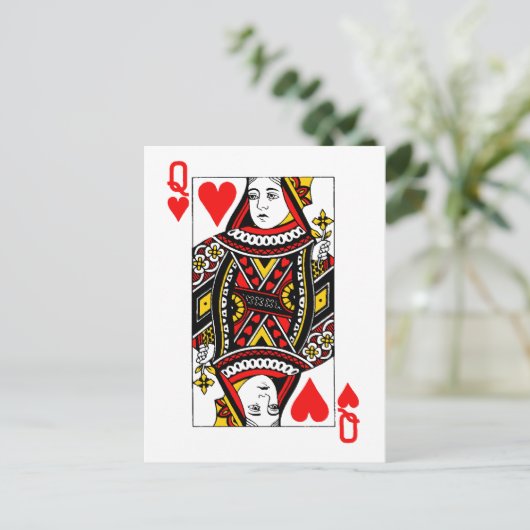 アンティークのハートの女王 ポストカード (スタンド正面)