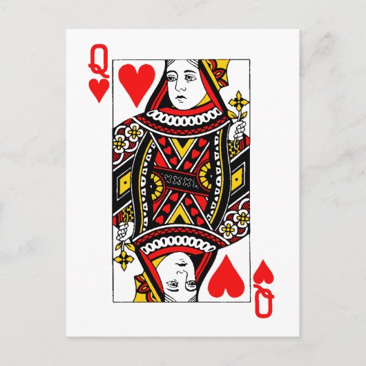アンティークのハートの女王 ポストカード (正面)