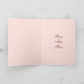 アンティークのバラの植物の母の日 カード (内部)