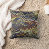 アンティークのマーブル紙 クッション (ブランケット)