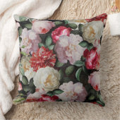 アンティークのヤン·デビッズ。デヘムラッシュバラフラワーズ クッション (ブランケット)