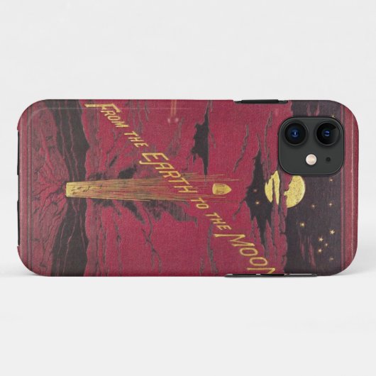 アンティークのヴァーン地球から月の本まで Case-Mate iPhoneケース (裏面(横))