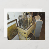 アンティークの不気味な医療機器はがき ポストカード (正面/裏面)