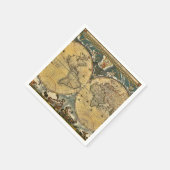 アンティークの世界地図 – ジョアンブレウ – 1664パーティーナプキン スタンダードカクテルナプキン (角)