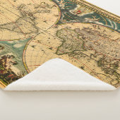 アンティークの世界地図 – ジョアンブレウ – 1664 シェルパブランケット (3/4)