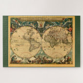 アンティークの世界地図 – ジョアンブレウ – 1664 ジグソーパズル (横)