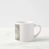 アンティークの世界地図：歴史風刺画 エスプレッソカップ (右)