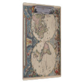 アンティークの世界地図:歴史風刺画 クリップボード (右)