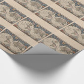 アンティークの世界地図:歴史風刺画 ラッピングペーパー (角)