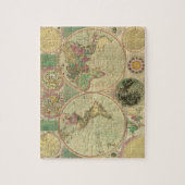 アンティークの世界地図Carington Bowles, circa 1780 ジグソーパズル (縦)