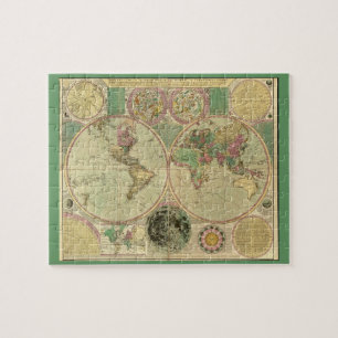 アンティークの世界地図Carington Bowles, circa 1780 ジグソーパズル