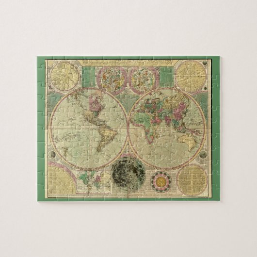 アンティークの世界地図Carington Bowles, circa 1780 ジグソーパズル (横)