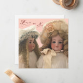アンティークの人形のノテカード ノートカード (正面/裏面インサイチュ)