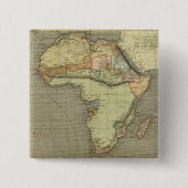 アンティークの古いマップインスパイア 缶バッジ (正面)