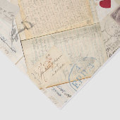 アンティークの古い手書きの手紙と仕訳帳 薄葉紙 (詳細)