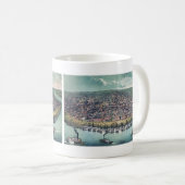 アンティークの地図セントルイス・ミズーリ・ミシシッピ川 コーヒーマグカップ (正面右)