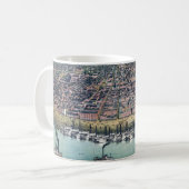 アンティークの地図セントルイス・ミズーリ・ミシシッピ川 コーヒーマグカップ (正面左)