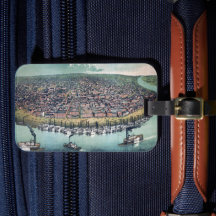 アンティークの地図セントルイス・ミズーリ・ミシシッピ川