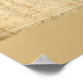 アンティークの地図バハマ航海の図 ポスター (角)