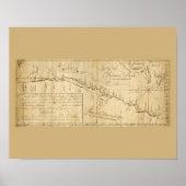 アンティークの地図バハマ航海の図 ポスター (正面)