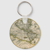 アンティークの地図, 1596, America Sesive Novus Orbis キーホルダー (正面)