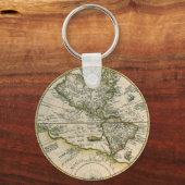 アンティークの地図, 1596, America Sesive Novus Orbis キーホルダー (正面)