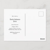 アンティークの墓の写真カスタムハロウィーンの招待 ポストカード (裏面)