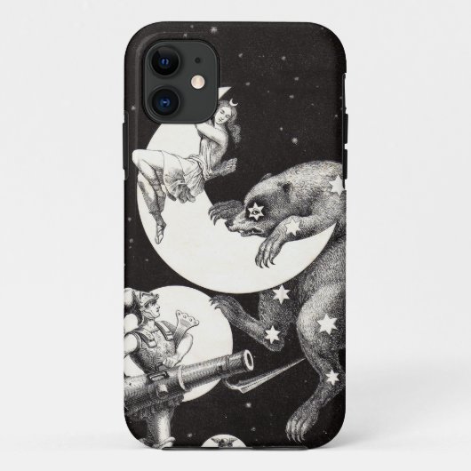 アンティークの天体月女神とおおぐま座 Case-Mate iPhoneケース (裏面)