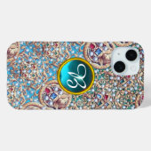 アンティークの宝石、宝石、真珠、天使モノグラム Case-Mate iPhoneケース (裏面 (横))