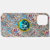 アンティークの宝石、宝石、真珠、天使モノグラム Case-Mate iPhoneケース (裏面 (横))