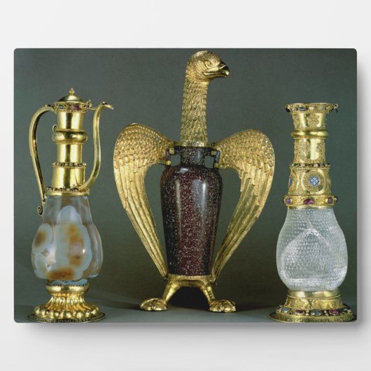 アンティークの巣を取り入れた3つの典礼容器 フォトプラーク (正面)