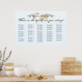 アンティークの座席一覧 ポスター (キッチン)