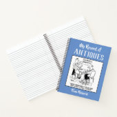 アンティークの所有者名を持つレコード仕訳帳 ノートブック (内部)