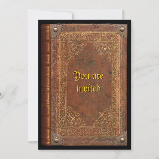 アンティークの本 招待状 (正面)